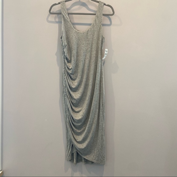 LISA & LUCY Bodycon Dress Stretch Jersey Knit Side Ruched Sleeveless Medium - Picture 2 of 8